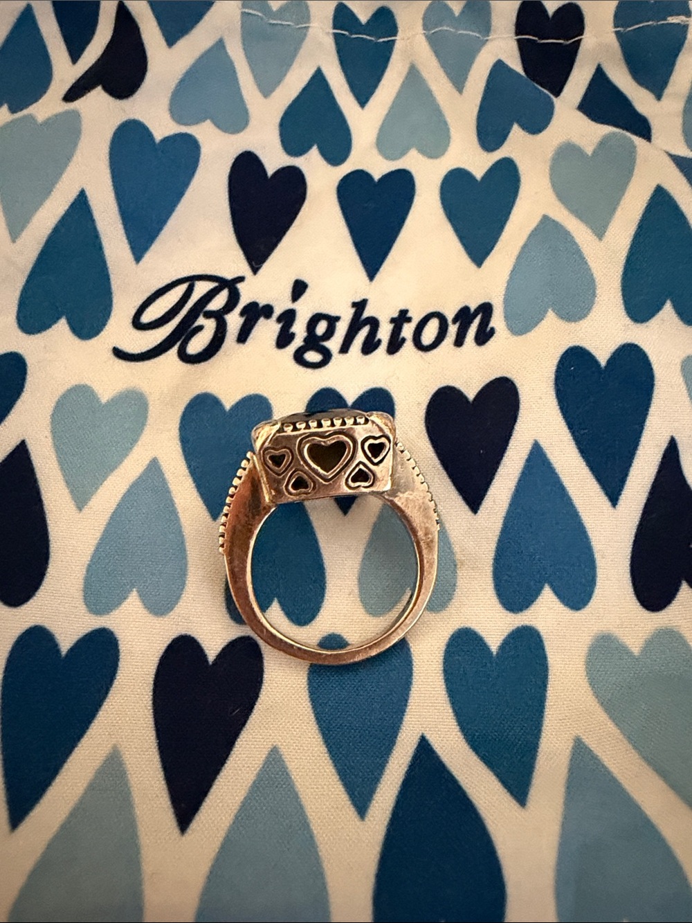 Silver Brighton Ring W/Smokey Quartz Stone - Picture 3 of 5